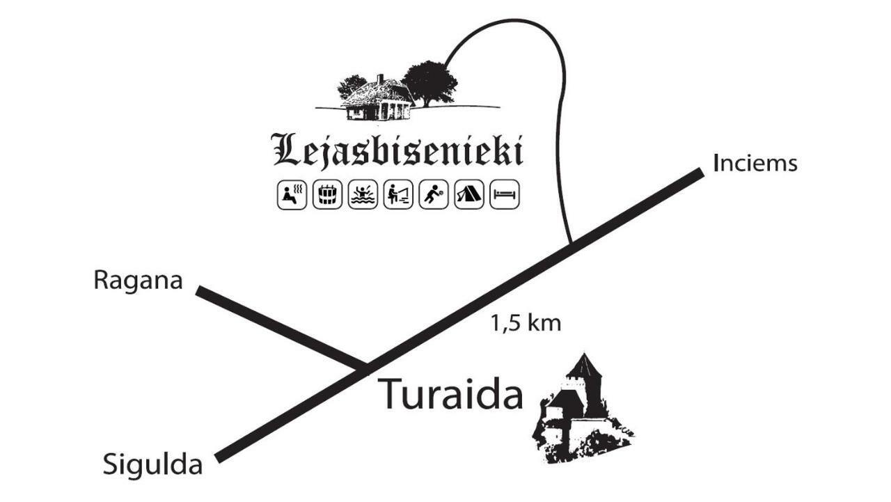 Lejasbisenieki Villa Turaida Eksteriør bilde